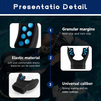 Regulador de Boquilla de Snorkel Boquilla de Buceo Accesorio Universal Reemplazo Respirador de Silicona de Buceo Azul - details 5