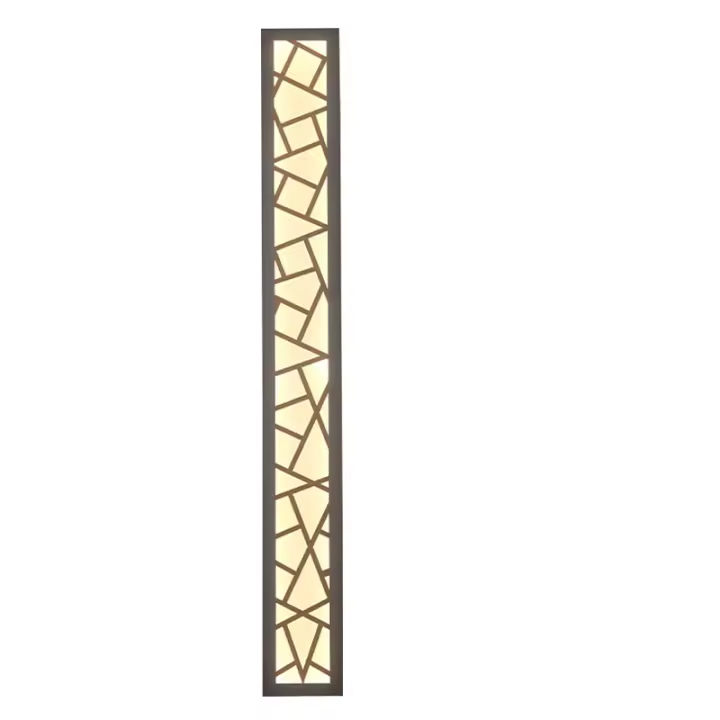 Luz LED de pared larga impermeable IP65, accesorios de iluminación para porche al aire libre, candelabros de Nido de Pájaro antioxidantes para jardines, terrazas y garaje, color negro - 1
