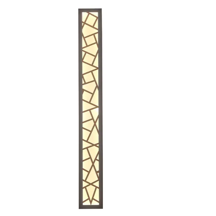 Luz LED de pared larga impermeable IP65, accesorios de iluminación para porche al aire libre, candelabros de Nido de Pájaro antioxidantes para jardines, terrazas y garaje, color negro - 1