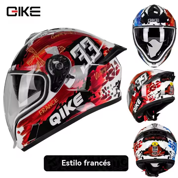 Casco moto integral hombre mujer aire libre trail Deportes Protector - 1