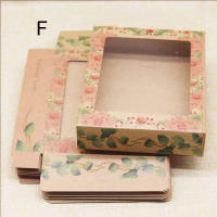 Caja de papel grande con ventana para regalo de Navidad, almacenamiento de pasteles, galletas, embalaje de boda para fiesta en casa, 10 piezas - details 11
