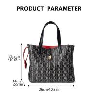 CH elegante bolso de hombro con letras de gran capacidad con cerradura diseño creativo tendencia de moda bolso cruzado para ir al trabajo mochila de lujo de alta gama - details 1
