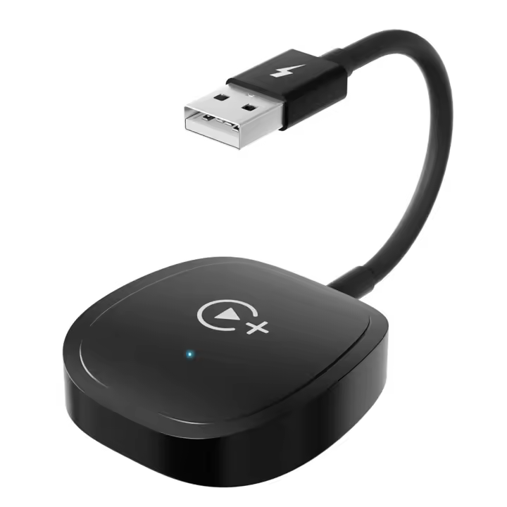 Adaptador de CarPlay inalámbrico para IPhone, adaptador de coche para reproductor multimedia de navegación, conversión con cable a Caja inalámbrica Carplay - 1