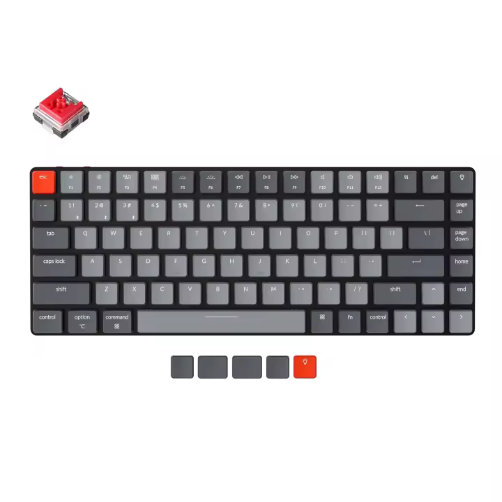 Keychron K3 D V2 Teclado Mecánico Inalámbrico Ultra-delgado con Interruptor de Reemplazo Optical Hot-Swappable Backlit Blanca para Mac Windows Material Plástico Hecho en China - 1