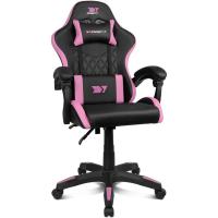 DR35 - Silla Gaming Profesional, Polipiel, reposabrazos Acolchados, pistón Clase 3, Base Nylon Reforzada, Asiento basculante, Altura Regulable, cojín Lumbar y Cervical, Color Negro/Rosa - details 7