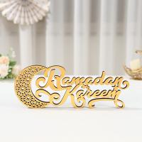 Luna Eid Mubarak adorno acrílico Ramadán Kareem decoraciones 2025 para el hogar islámico musulmán fiesta favores suministros adorno de escritorio - details 2