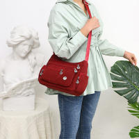Bolso de hombro Oxford impermeable para mujer, bandolera informal multifunción, bolso de compras, bolso de mensajero de gran capacidad - details 8
