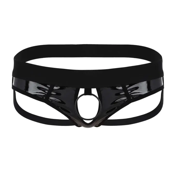 Bolso inflable saro sexy para hombre, ropa interior de látex, camisola, espalda en forma de T, corsé ajustado con letras impresas, tanga, - 1