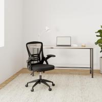 Silla de Escritorio Ergonómica con Reposacabezas Ajustable y Soporte Lumbar, Respaldo de Malla Transpirable, Reposabrazos Abatibles de 90 ° , Silla Giratoria de 360 ° - details 56