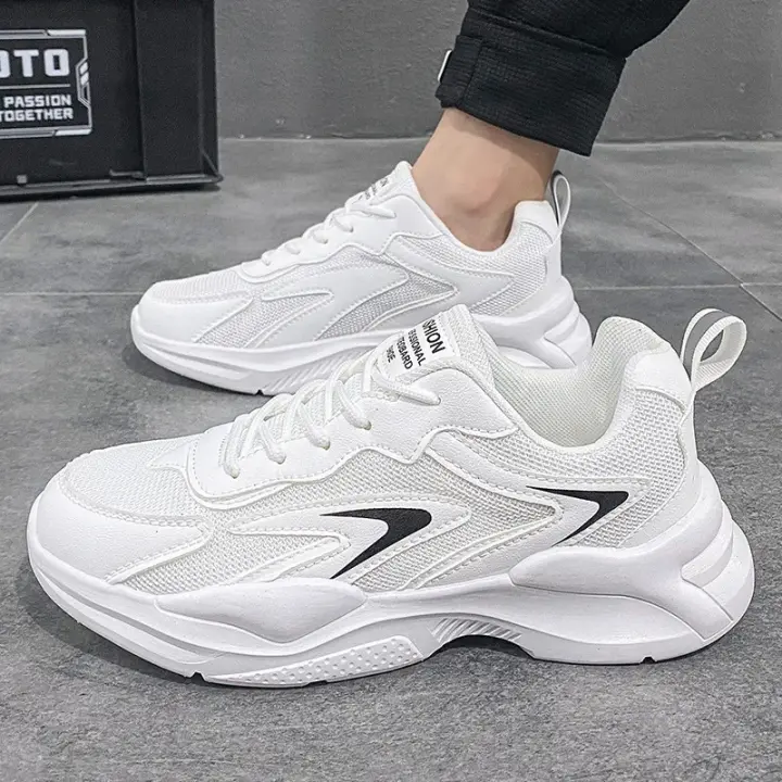 Zapatos Gruesos Para Papá Para Hombre: Zapatillas Deportivas Transpirables De Verano 2025 Con Suela Gruesa Para Estudiantes - 1