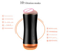 FOX S2 juguete sexual interactivo de doble cabeza para adultos, masturbador masculino, ventosa eléctrica, exprimidor - details 2