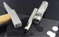 Perforadora de agujeros para artesanía de cuero, herramienta de 1mm-40mm de tamaño, perforadora de ropa de lona de papel de cinturón redondo de acero grueso, perforadora de artesanía de cuero DIY - details 4