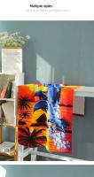 DIZETION Toalla de baño de playa impresa de microfibra absorbente y de secado rápido para Yoga, natación, playa, 70*140CM - details 6