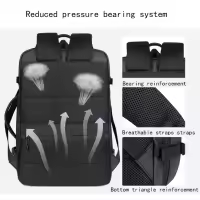 Mochila expandible para ordenador portátil de 17 pulgadas para hombre, bolsa impermeable para Notebook, mochila escolar USB, bolsa de viaje deportiva para hombre - details 9