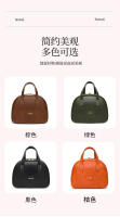 Bolsa de maquillaje Vintage de cuero encerado para mujer, gran capacidad, moderna, de alta gama, bolsa de almacenamiento portátil para el cuidado de la piel, novedad de 2025 - details 3