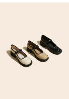 Nuevo Four Seasons Commuter francés boca ligera plataforma tacón zapatos de las mujeres británico pequeño zapatos de cuero - details 20