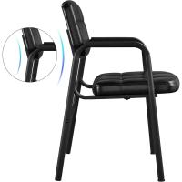2 Sillas de Oficina Escritorio Silla de Recepción Sillón para Conferencia Sala Tapizada MAX Capacidad 135 KG Negro - details 7