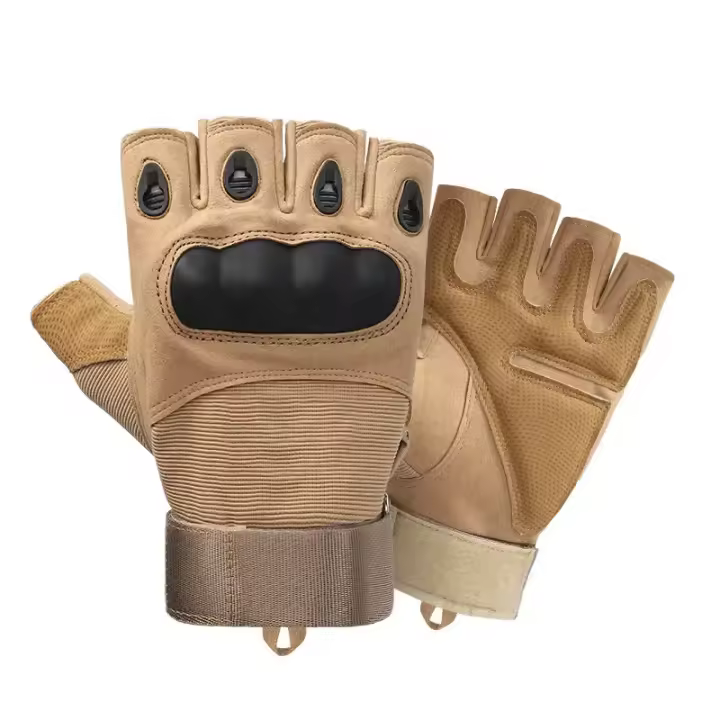 Guantes de medio dedo para hombre, guante táctico para exteriores, deportes, Airsoft, motocicleta, ciclismo - 1