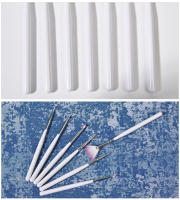 Pluma de Arte de Uñas KADS Blanca Set de 7Pcs Duradera de Nylon Aplicable para Pinturas Finas y Dibujos Líneas Marca KADS - details 4