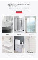 Limpiador de Ventanas de Vidrio Multifuncional Cepillo de Limpieza para Espejo, Baño, Pared - details 4