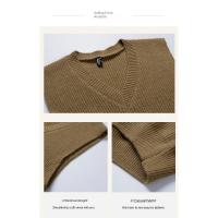 Chaleco De Punto Para Hombre Versátil Y Casual Con Cuello V Sin Mangas Cómodo Y Caliente De Color Sólido Para El Día a Día - details 4
