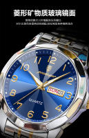Reloj de hombre de marca suiza de lujo impermeable doble calendario nuevo reloj de cuarzo - details 8