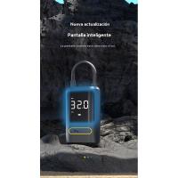 Inflador de neumáticos compresor de aire portátil - bomba de aire del coche, 150 PSI bomba de aire eléctrica recargable para coches, motos, bicicletas, bicicletas de bola, con manómetro digital, luz LED, fuente de alimentación móvil - details 6