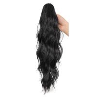 Peluca de cola de caballo con clip de garra con ondas de agua, peluca de cola de caballo larga ondulada y rizada con clip ombre, postizo de cola de caballo esponjosa con cordón para mujeres - details 7