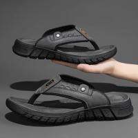 Zapatillas de Hombre de Verano Informales Zapatos de Playa con Punta Abierta, Suelo Suave, Sandalias Cómodas para Vacaciones Interiores, Antideslizantes y a la Moda - details 4