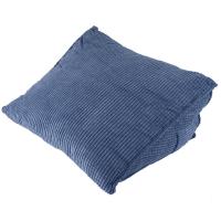 Cojín de respaldo de lectura, almohada de cuña para la espalda, almohadilla Lumbar para cama, silla de oficina, almohada de descanso, almohada de soporte para la espalda (azul) - details 5