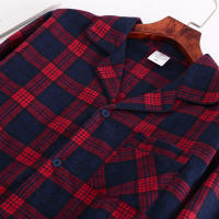Trajes de casa para hombre, pantalones de manga larga, trajes para Otoño e Invierno, Pijamas para hombre, pijamas de franela con diseño a cuadros para hombre - details 15