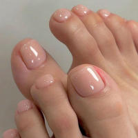 24PCS Uñas Postizas De Sello Cuadrado En Rosa Gradient Elegantes Y Delicadas Para Chicas Moda Uñas Postizas De Fiesta - details 12