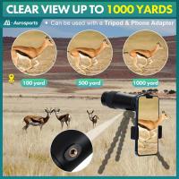 Monocular con Zoom 10-30x40 para Adultos, telescopio monocular de Alta Potencia con Prisma Bak4, monoculares compactos para observación de Aves, Viajes, Caza, Camping - details 4
