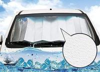 Parasol plegable para ventana delantera de coche, universal con ventosas y 2 correas (130X60) - details 0