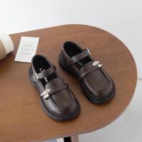 Zapatos de cuero para niños y niñas, mocasines versátiles de estilo británico a la moda, uniforme antideslizante de fondo suave, novedad de otoño, 2024 - details 6