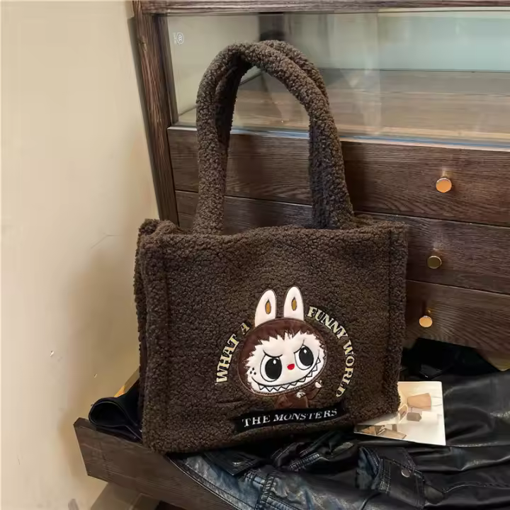 Nuevo bolso de hombro de juguete de peluche de dibujos animados de gran capacidad - 1