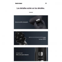 Afeitadora eléctrica inteligente con pantalla digital LCD afeitadora 3 en 1 para hombres aparato para el pelo de la nariz lavable - details 10