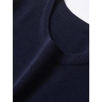 Vestido Mini de Punto con Cremallera Cuello Redondo, Mangas Cortas, Bolsillos - details 9