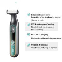 Afeitadora Eléctrica Ajustable Para Barba y Cuerpo Recargable Adecuada para Uso Húmedo y Seco - details 4