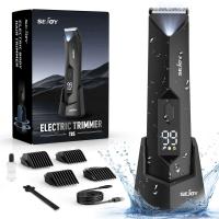 Sejoy 6 en 1 Kit de barba eléctrica para hombres y mujeres, recortador de pelo de nariz, afeitadora de cejas, afeitadora corporal portátil IPX5 - details 12