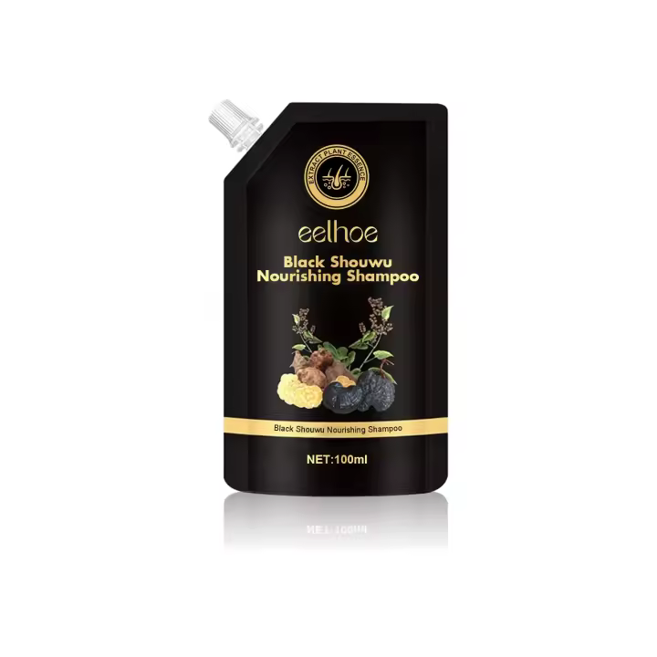 Champú Polygonum antipérdida de cabello, crecimiento rápido, engrosamiento del cabello, limpieza nutritiva, reparación del cuero cabelludo, tratamiento para adelgazar el cabello - 1