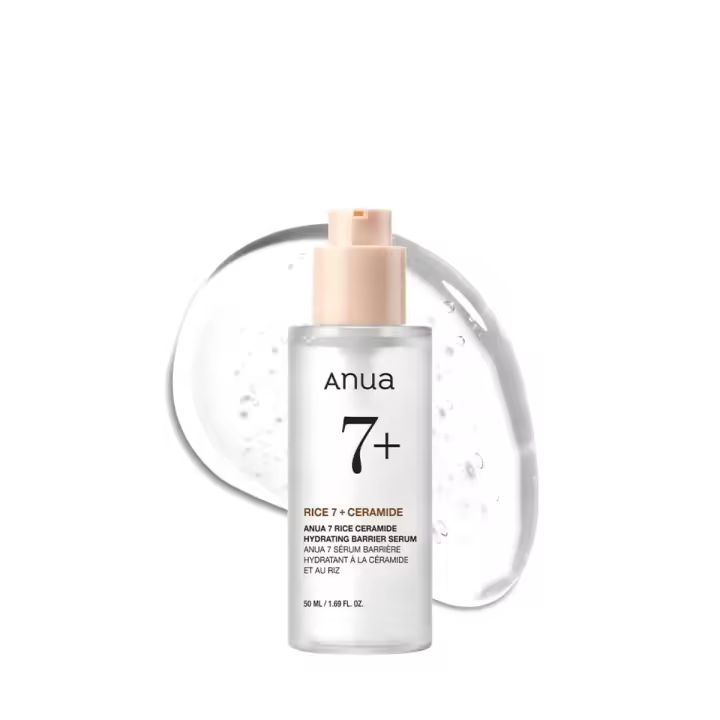 ANUA RICE CERAMIDE 7 SERUM BARRERA HIDRATANTE, Suero iluminador e hidratante para rostro, arroz, ácido hialurónico, niacinamida, - 1