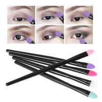 Kit de pinceles de silicona para sombra de ojos, herramientas cosméticas faciales profesionales para mujer, 5 piezas - details 3