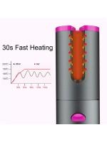 Set de Rizos Automáticos sin Cable Herramienta de Estilismo de Temperatura Ajustable con Pantalla LED Equipo de Belleza para Ondas - details 4