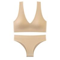 Conjunto de Top Sin Costuras para Mujer Cintura Baja, Sin Cable, Traje Trasero, Sujetador Recubierto - details 9