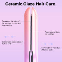 Plancha de pelo Ubeator, plancha de pelo 2 en 1 de calentamiento instantáneo de doble voltaje de titanio, rizador de pelo - details 7