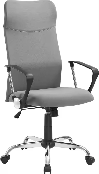 Silla de Oficina Ergonómica Asiento Giratorio Regulable en Altura y Inclinación Carga de 120 kg - 1