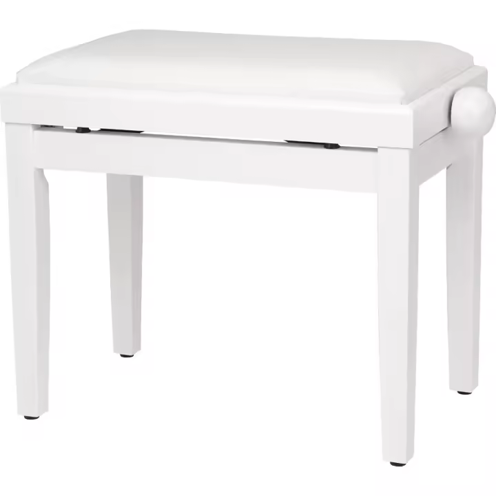 Banqueta piano blanco mate - 1