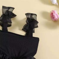 Vestido de Princesa sin Mangas para Niñas de 1 a 6 Años Vestido de Tutú de Tul Mesh con Lazo - details 3
