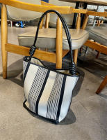 Bolso de Mujer de Lona a Rayas Bolso de Hombro Grande Capacidad Bolso Informal para las Axilas - details 6